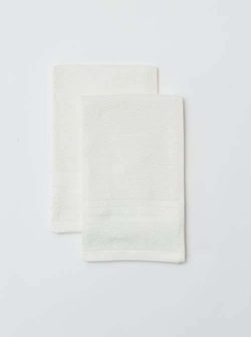 Setje met 2 gastenhanddoekjes (30x50 cm) - Kiabi Home - Kiabi