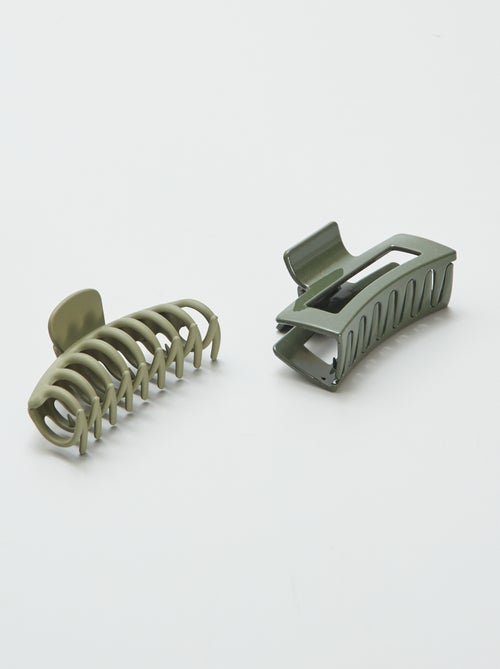 Setje met 2 grote haarspelden - Kiabi