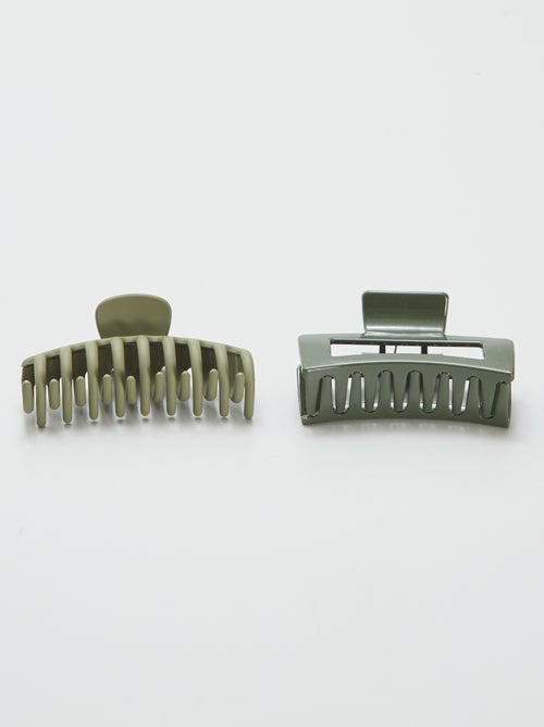 Setje met 2 grote haarspelden - Kiabi