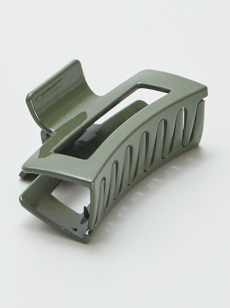 Setje met 2 grote haarspelden KAKI - Kiabi