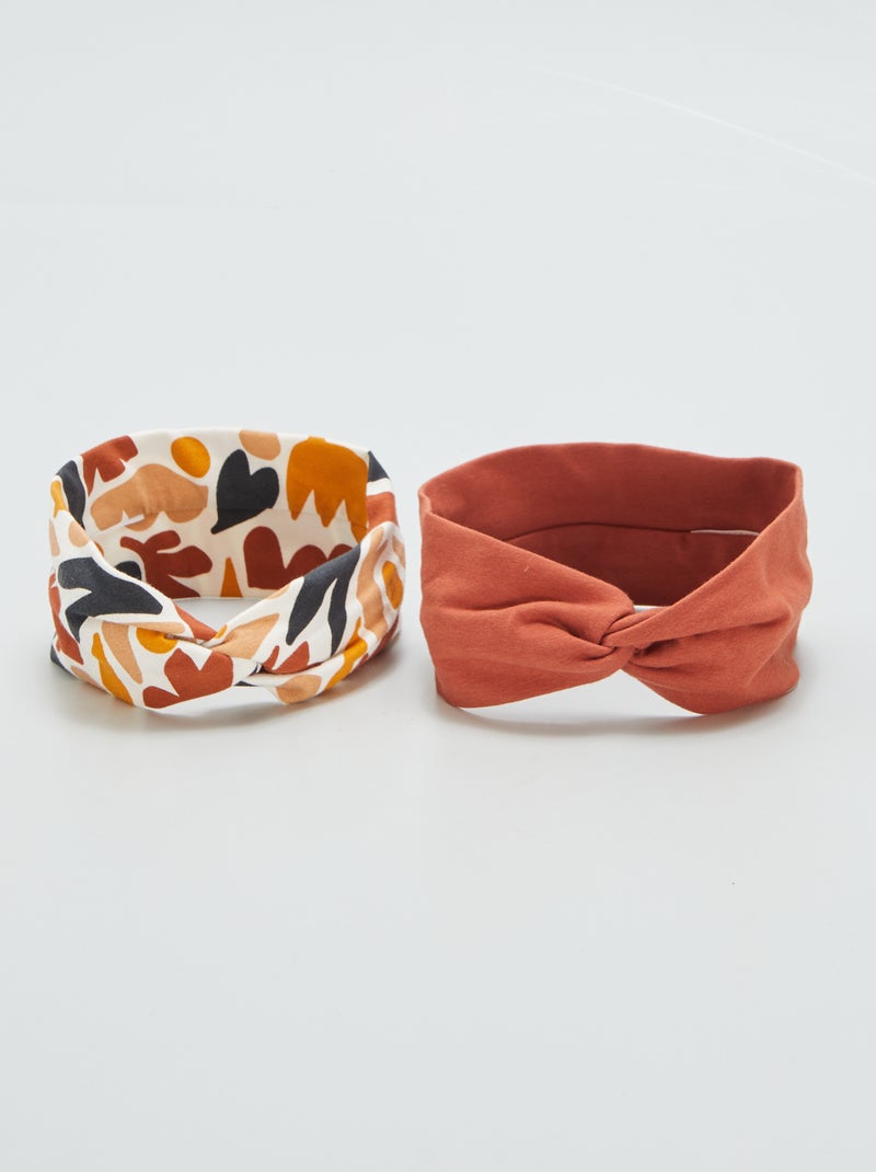 Setje met 2 haarbandjes BIEGE - Kiabi