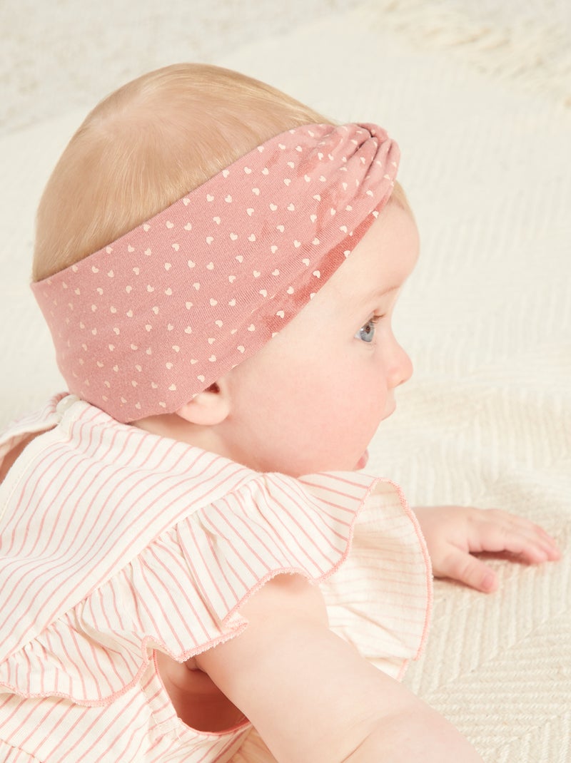 Setje met 2 haarbandjes ROSE - Kiabi