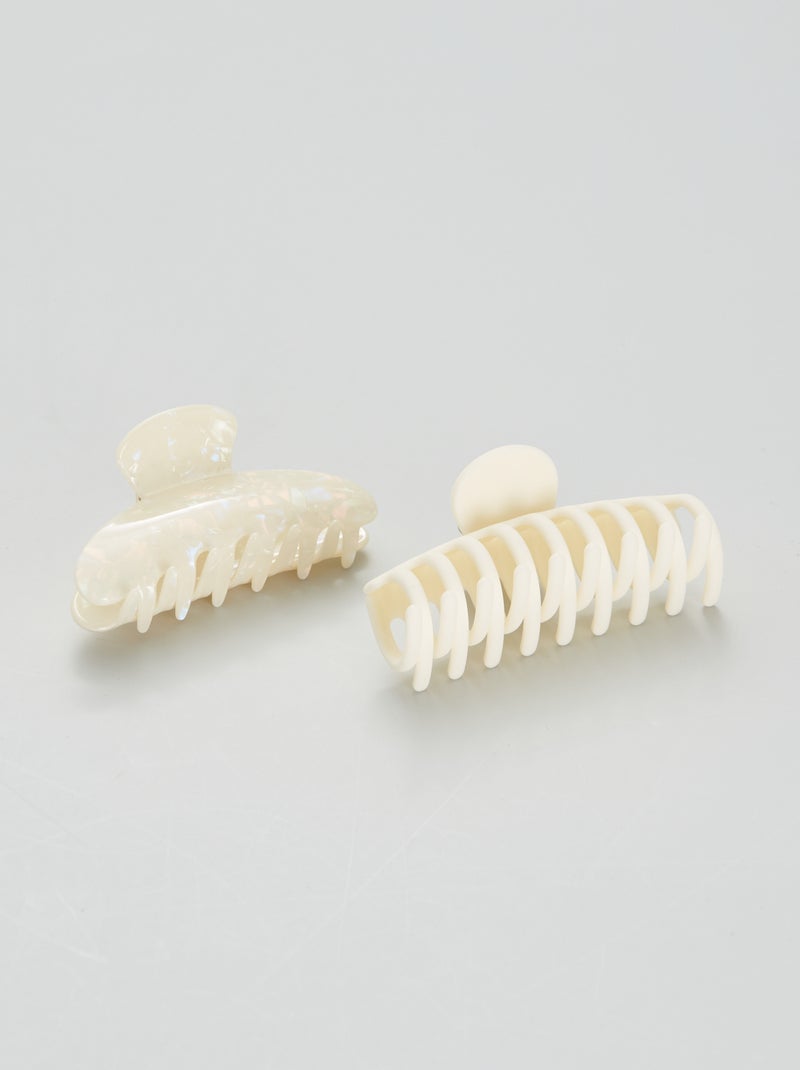 Setje met 2 haarklemmetjes BIEGE - Kiabi