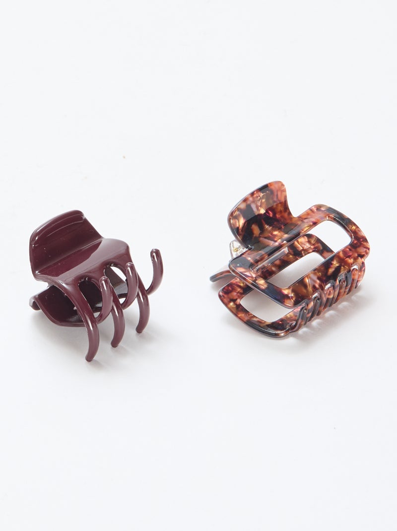 Setje met 2 haarspeldjes Rood - Kiabi