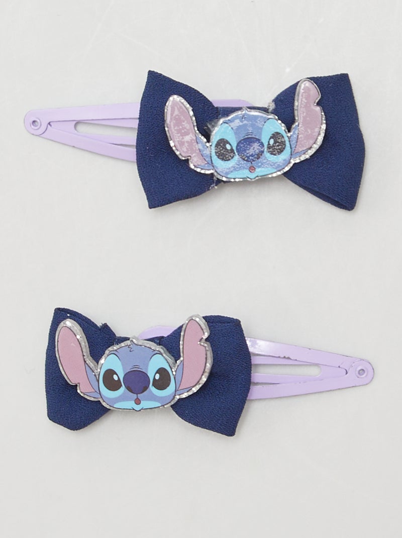Setje met 2 haarspeldjes 'Stitch' BLAUW - Kiabi