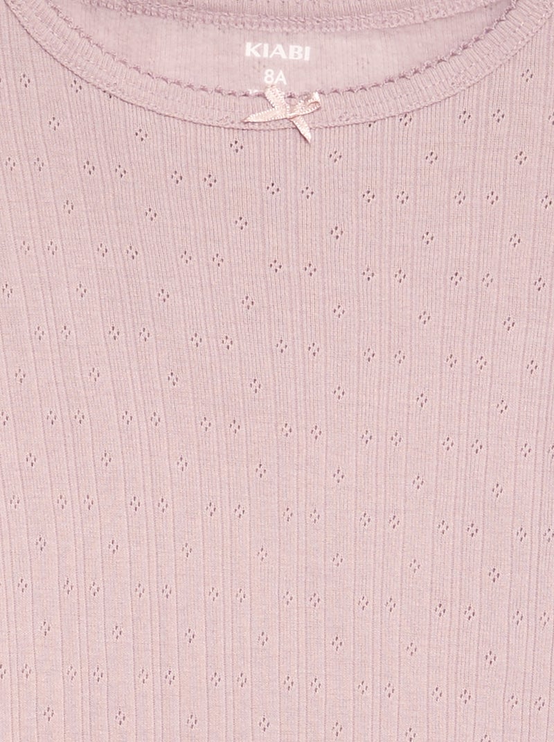 Setje met 2 hemdjes van warmteregulerend materiaal ROSE - Kiabi