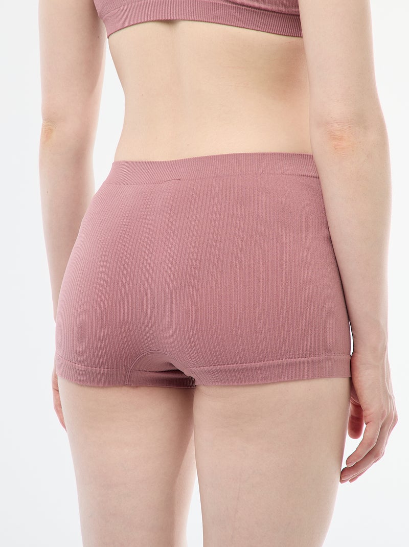 Setje met 2 hipsters van ribstof Rose - Kiabi