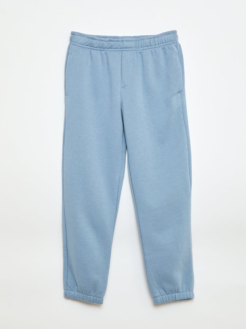 Setje met 2 joggingbroeken van sweatstof Blauw - Kiabi
