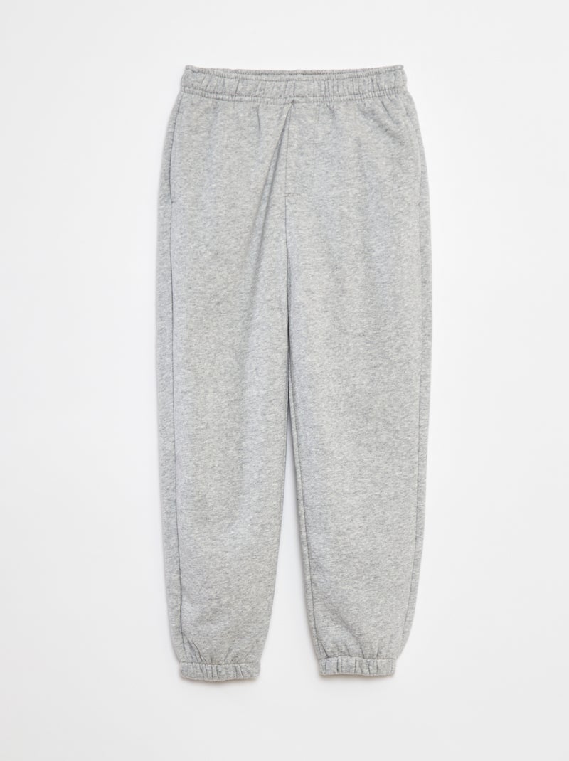 Setje met 2 joggingbroeken van sweatstof Grijs - Kiabi