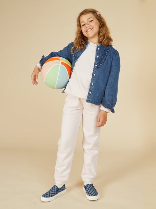 Setje met 2 joggingbroeken van sweatstof - Kiabi