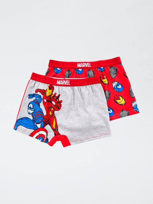 Setje met 2 katoenen boxershorts 'Marvel' 'Avengers' - Kiabi