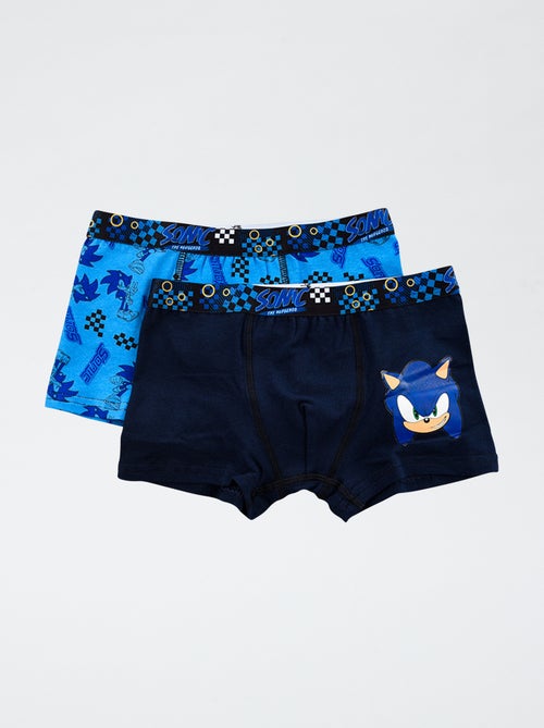 Setje met 2 katoenen boxershorts 'Sonic' - Kiabi