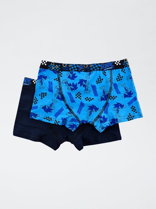Setje met 2 katoenen boxershorts 'Sonic' - Kiabi