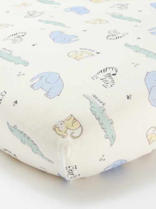 Setje met 2 katoenen hoeslakens - Kiabi