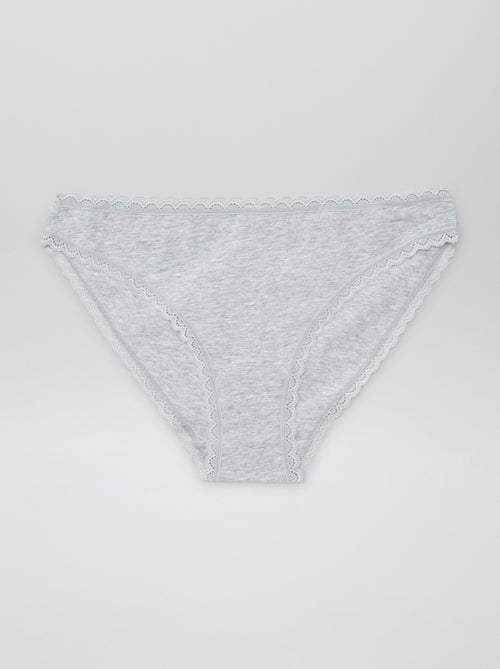 Setje met 2 katoenen slips - Kiabi