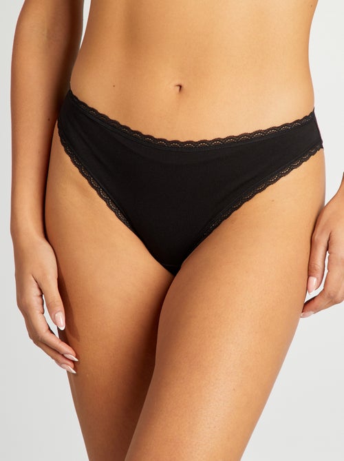 Setje met 2 katoenen slips - Kiabi