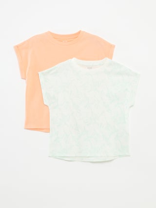 Setje met 2 katoenen T-shirts