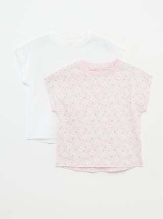 Setje met 2 katoenen T-shirts