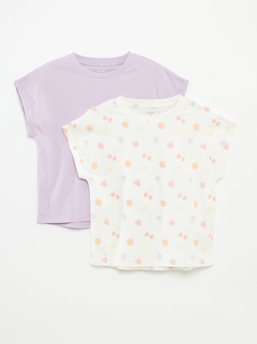 Setje met 2 katoenen T-shirts - Kiabi