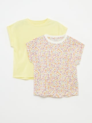 Setje met 2 katoenen T-shirts