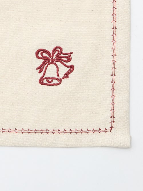 Setje met 2 katoenen tafellopers - Kiabi