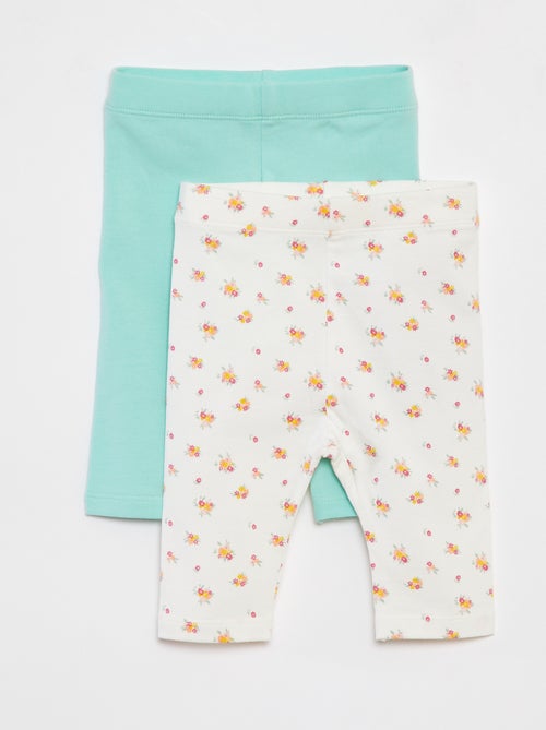 Setje met 2 korte leggings - Kiabi
