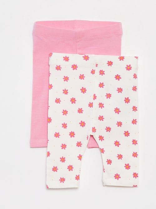 Setje met 2 korte leggings - Kiabi