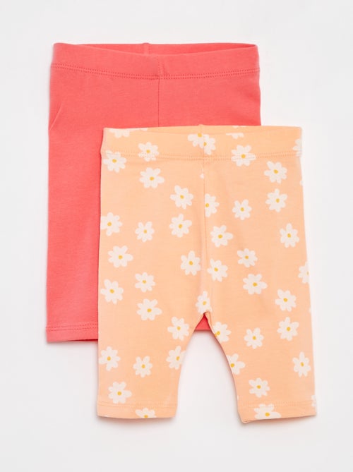 Setje met 2 korte leggings - Kiabi