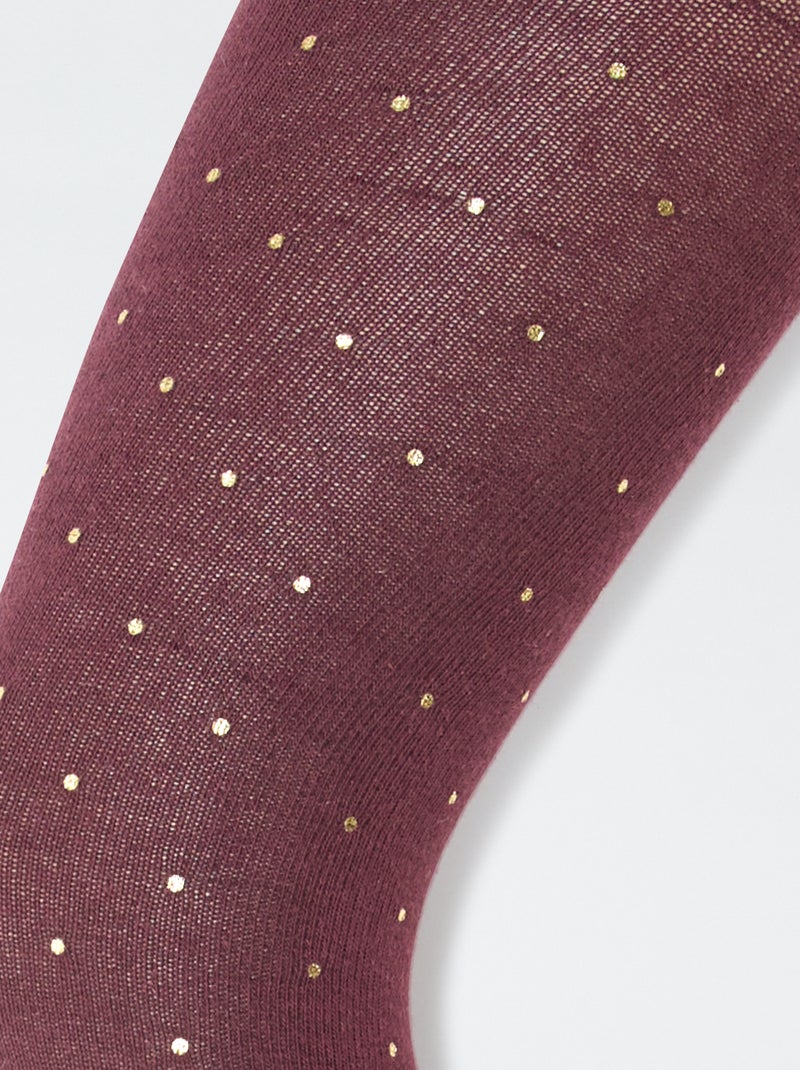 Setje met 2 kousenbroeken  met pandamotiefje Rood - Kiabi