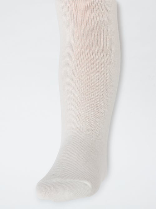 Setje met 2 kousenbroeken van effen jersey - Kiabi