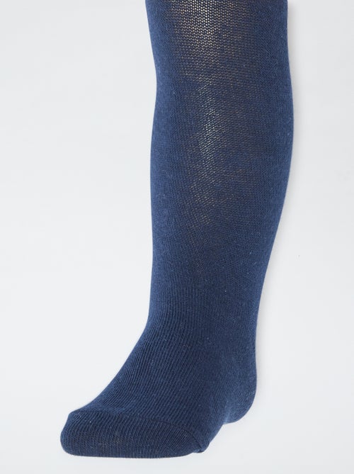 Setje met 2 kousenbroeken van effen jersey - Kiabi