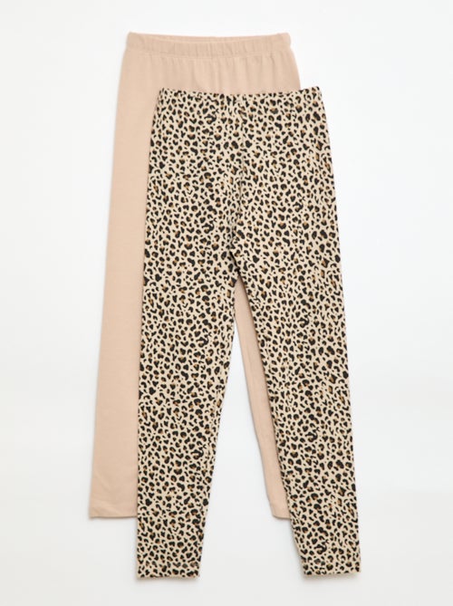 Setje met 2 lange leggings - Kiabi