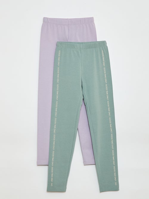 Setje met 2 lange leggings - Kiabi