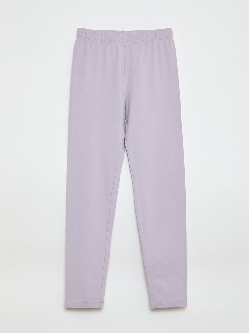 Setje met 2 lange leggings Blauw - Kiabi