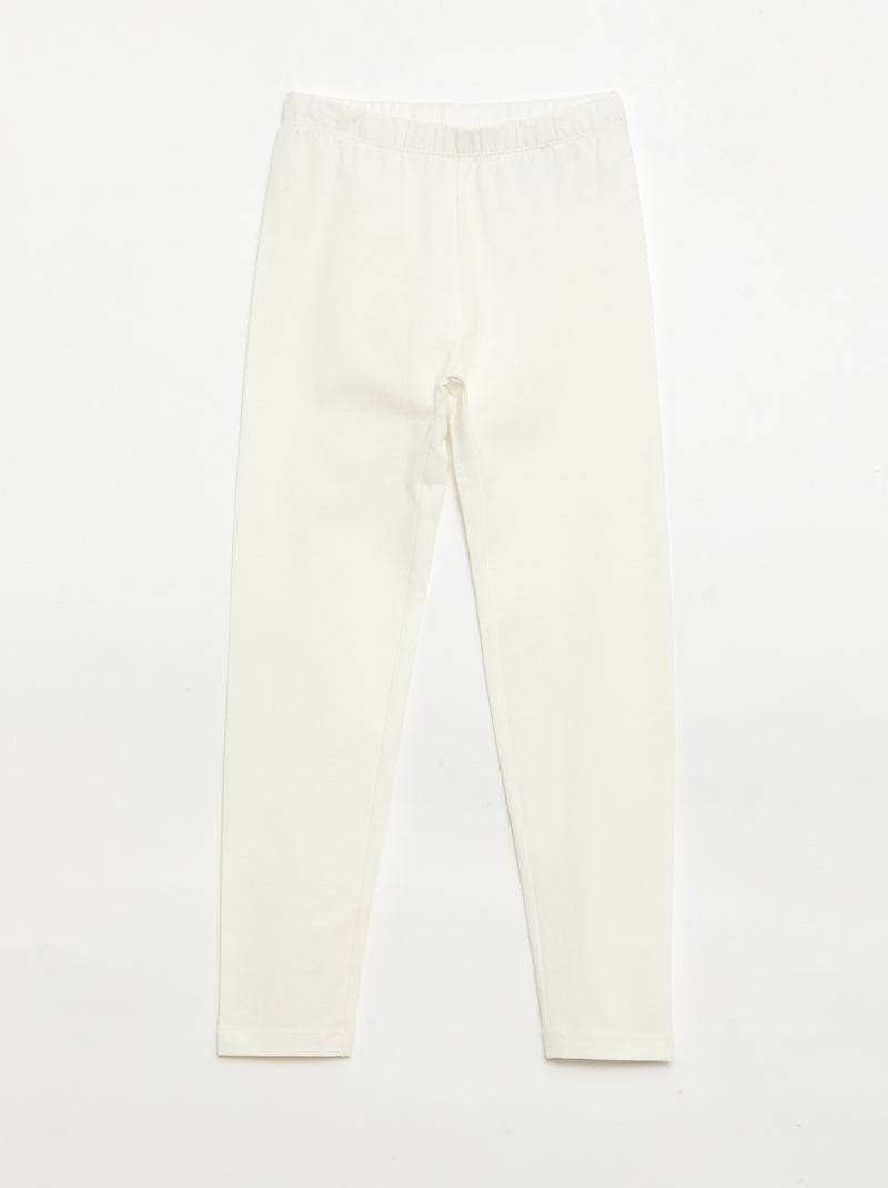 Setje met 2 lange leggings Geel - Kiabi