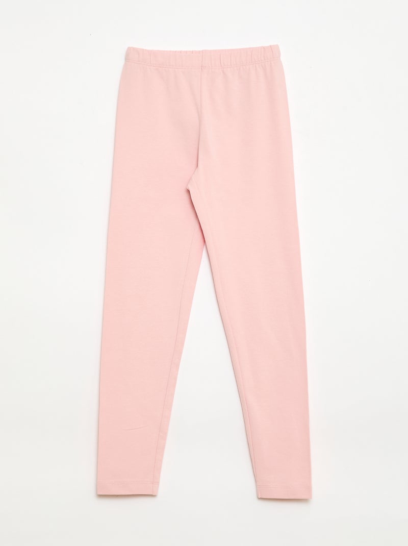 Setje met 2 lange leggings Paars - Kiabi
