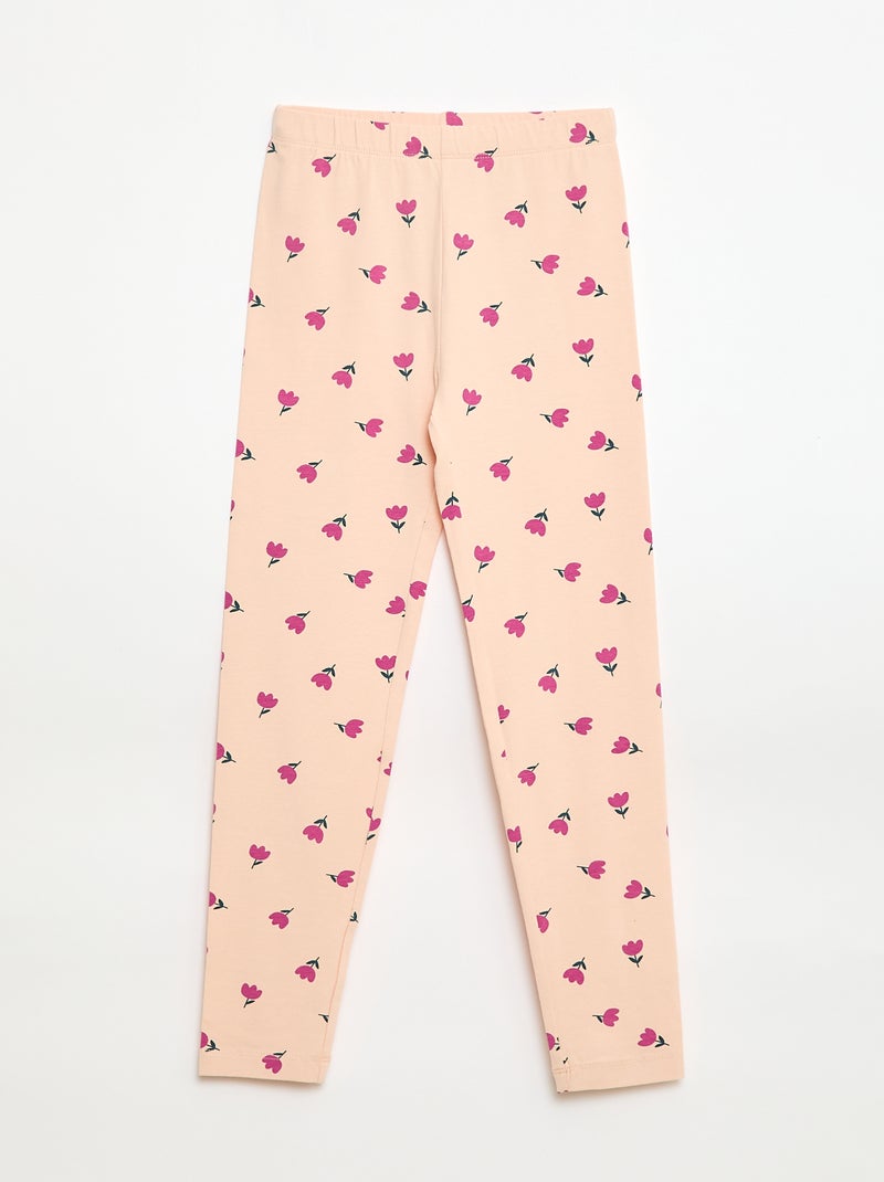 Setje met 2 lange leggings Rose - Kiabi