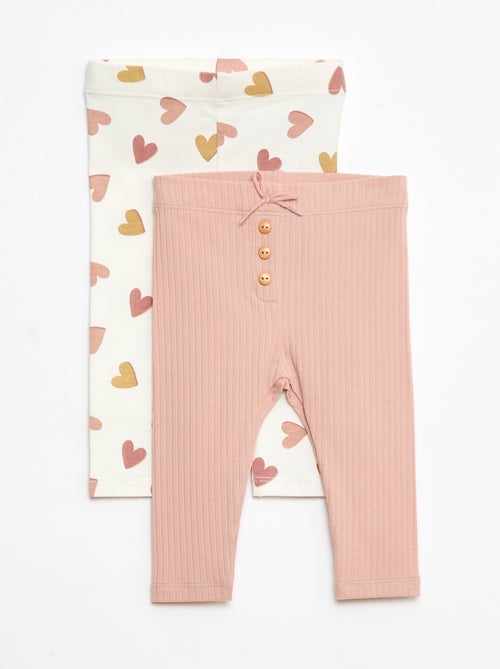 Setje met 2 lange leggings - Kiabi