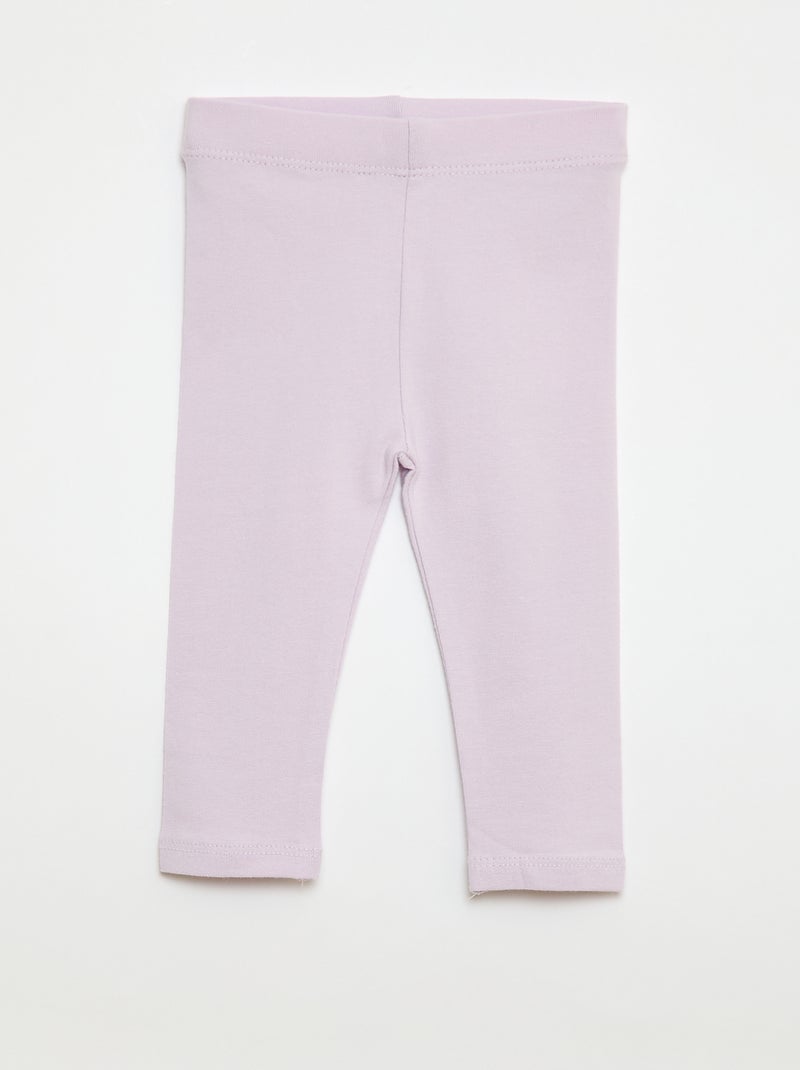 Setje met 2 lange leggings Wit - Kiabi