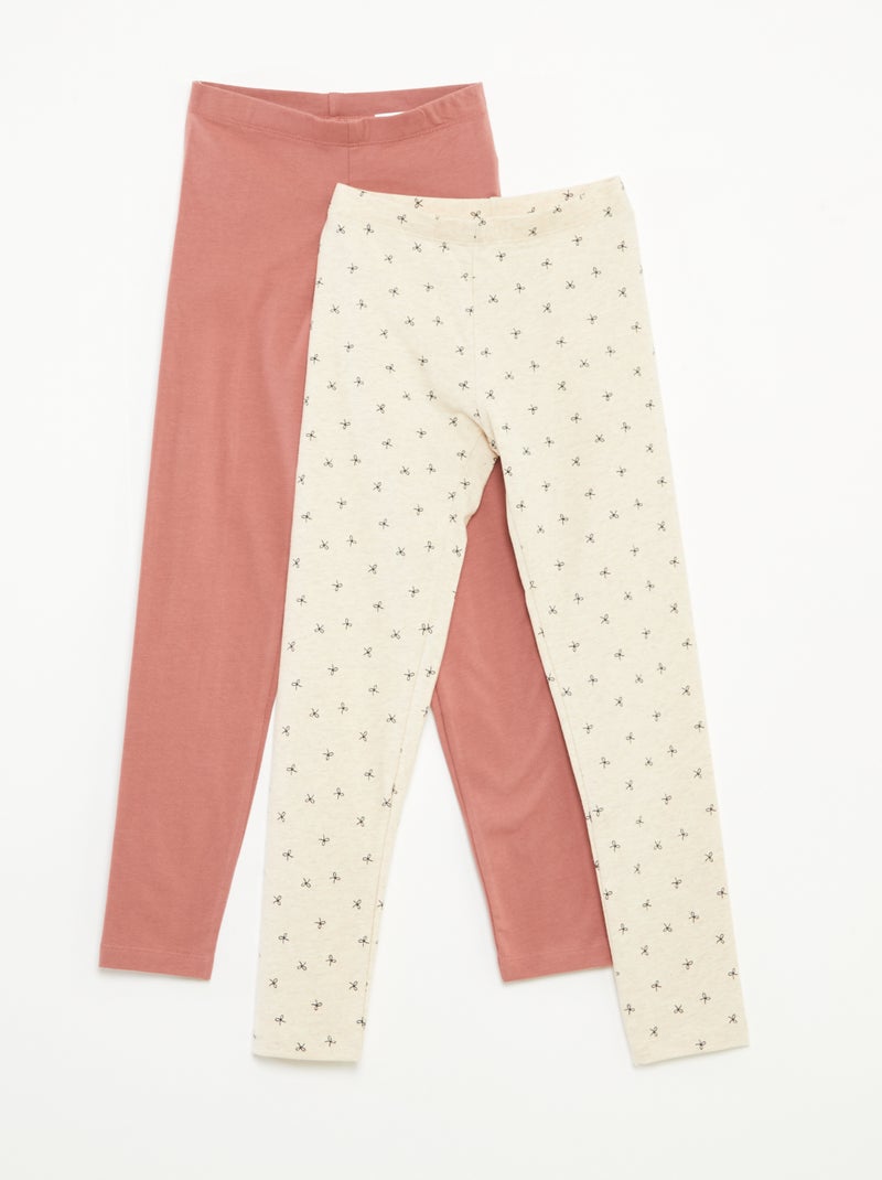 Setje met 2 leggings Rose - Kiabi