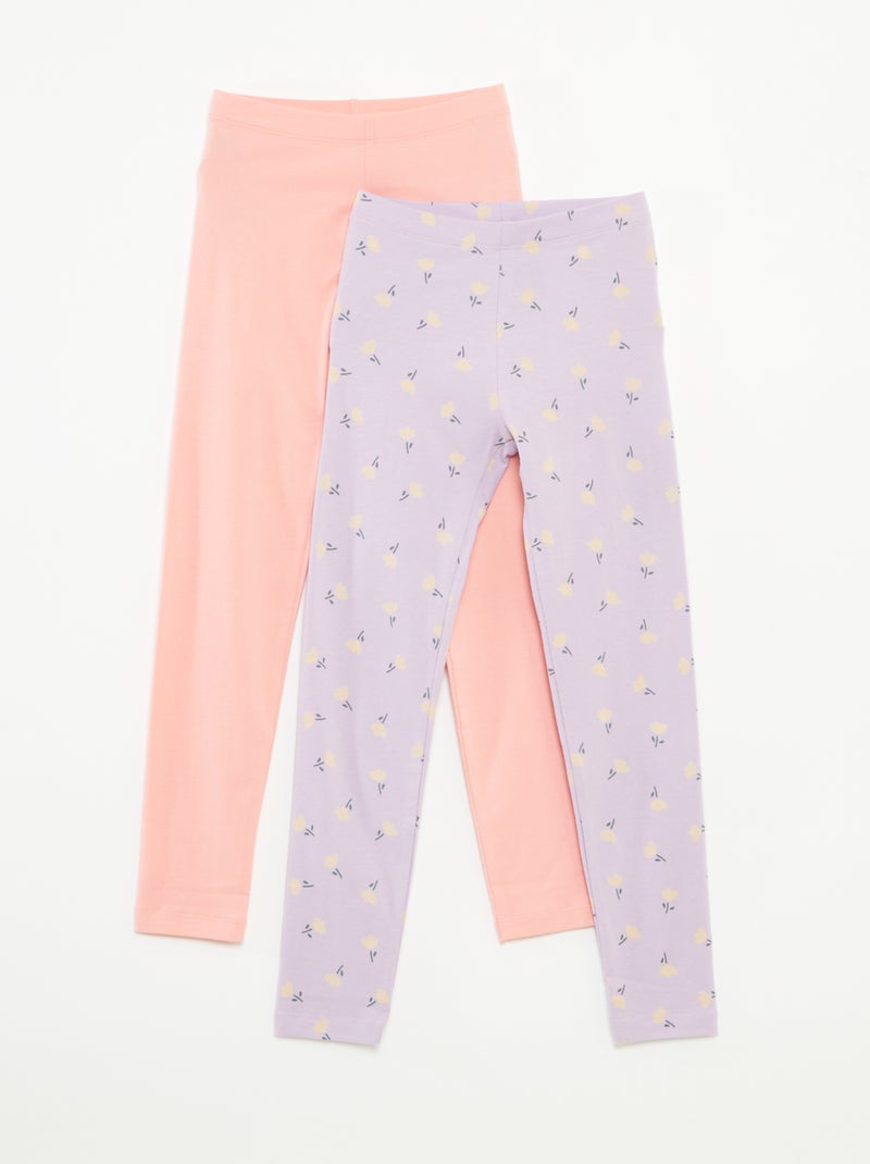 Setje met 2 leggings Rose - Kiabi