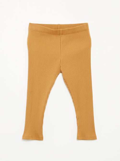 Setje met 2 leggings van ribtricot - Kiabi