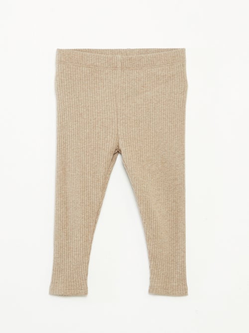 Setje met 2 leggings van ribtricot - Kiabi