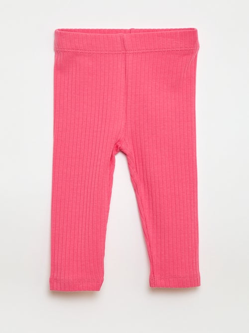 Setje met 2 leggings van ribtricot - Kiabi