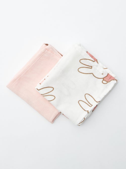 Setje met 2 luierdoeken 'Nijntje' - Kiabi