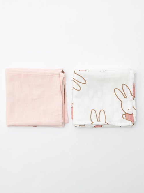 Setje met 2 luierdoeken 'Nijntje' - Kiabi