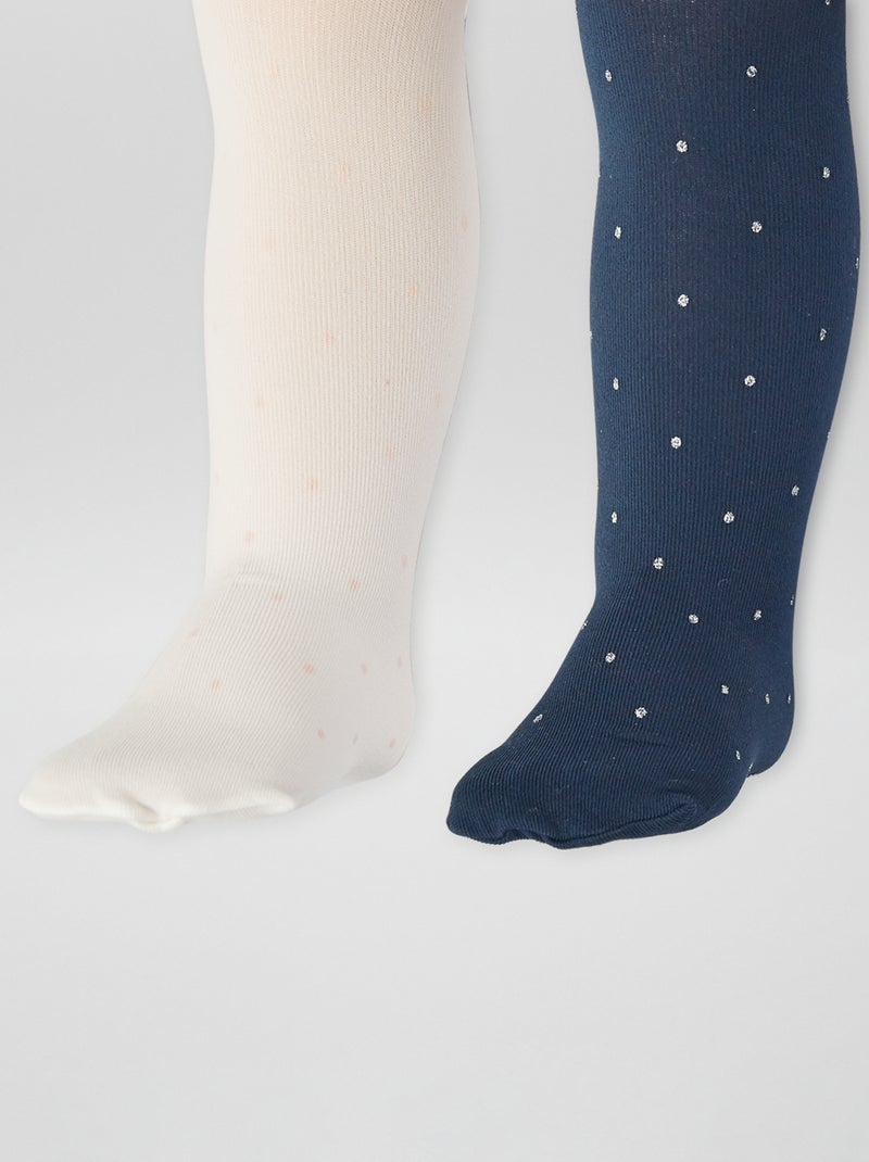 Setje met 2 maillotjes met plumetis WIT - Kiabi
