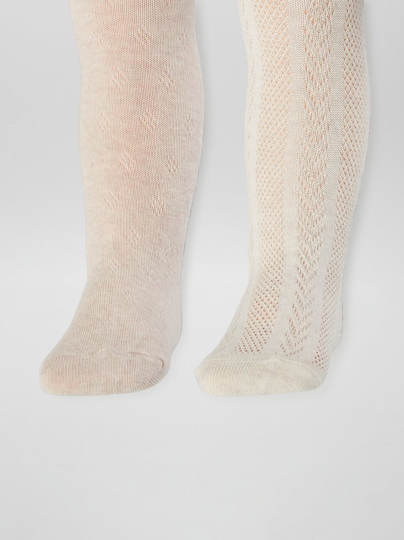 Setje met 2 maillots van kabeltricot PAARS - Kiabi