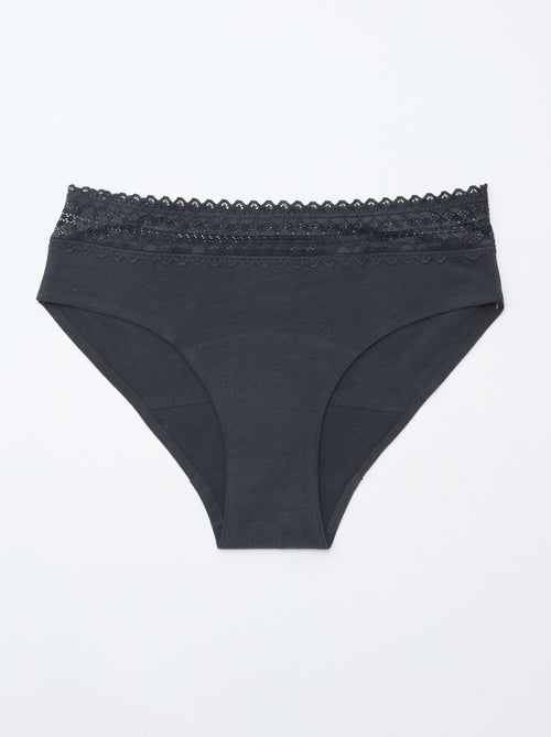 Setje met 2 menstruatiehipsters - lichte menstruatie - Kiabi