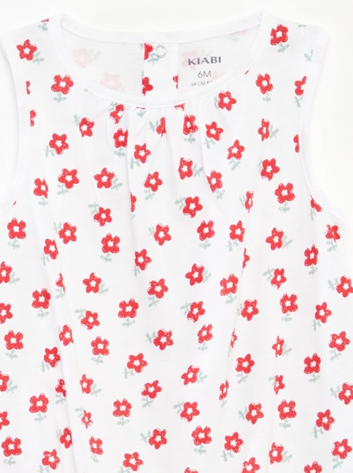 Setje met 2 mouwloze speelpakjes - Kiabi